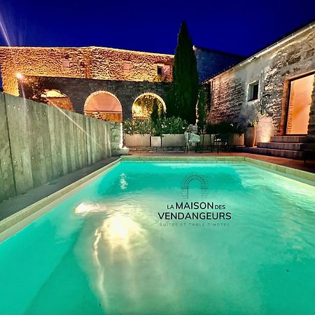 Martignargues La Maison Des Vendangeurs - Table D'Hotes Le Soir Du Jeudi Au Dimanche- Jacuzzi - Balneo Spa - Acces Piscine Pour Toutes Les Chambres Sauf Studio Coquet- Piscine De Mai A Mi-Octobre מראה חיצוני תמונה